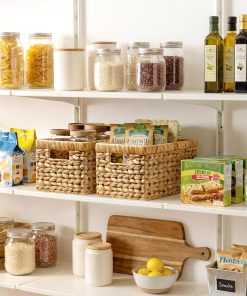 Alternative view of StorageWorks Wicker Basket. Baskets for Organizing. Storage Basket with Built-in Handles. Water Hyacinth Shelves (Medium 2-Pack. Natural Hyacinth)